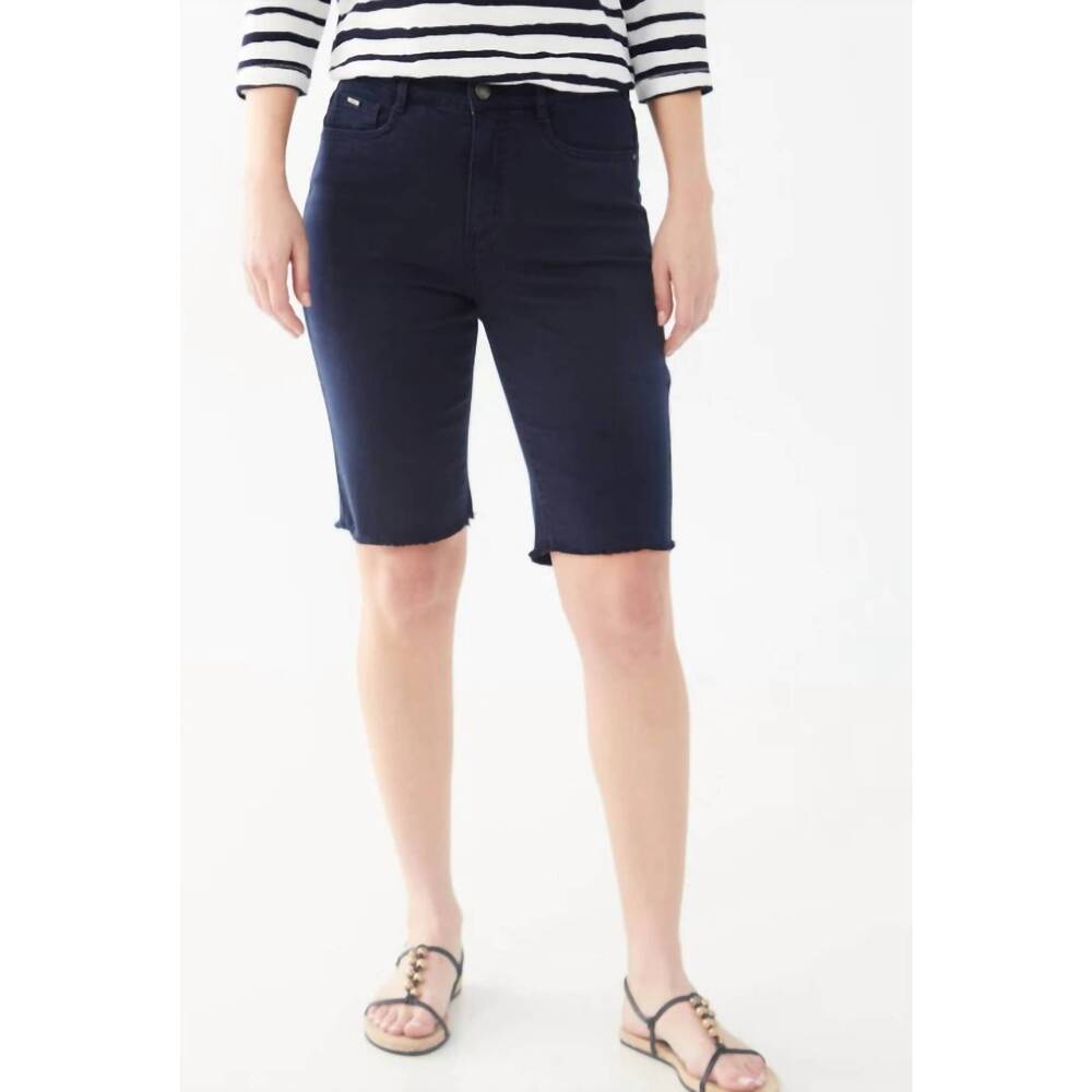NEW FDJ suzanne bermuda shorts in navy